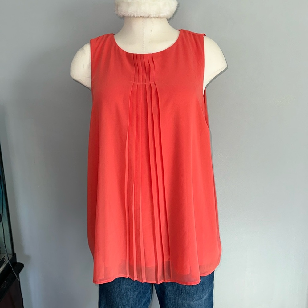 Apt 9 layering tank for business casual, salmon color XL